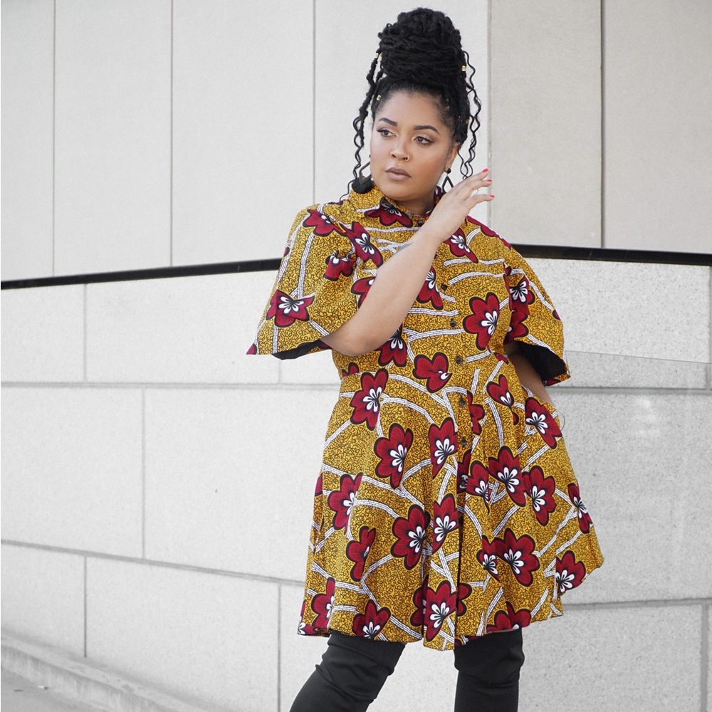 Grass Fields Shirt Dress